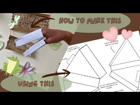 How to make a dragon puppet BASE using my template!