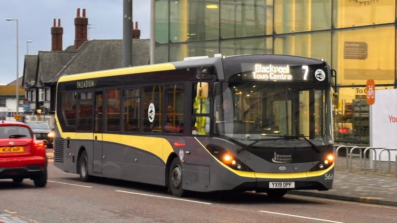 Blackpool Transport 566 on the 7 to Blackpool town Centre 