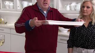 Set of 2 Rectangle Nonslip Serving Trays on QVC