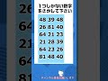 【脳トレ】仲間はずれの数字探しクイズ 令和7年03月20日 #shorts