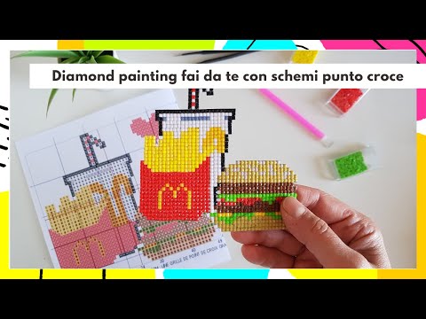 DIAMOND PAINTING FAI DA TE con SCHEMI PUNTO CROCE (2021) diamond painting tutorial #7