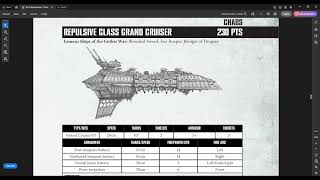 Chaos Ship Overview: Repulsive Grand Cruiser