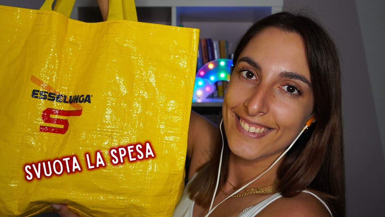 SVUOTA LA SPESA ESSELUNGA PER LA DIETA 🥕 ASMR ITA
