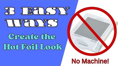 🔥No Hot Foil Machine?😱 Try THESE 3 Foiling Hacks for Stunning Results✨💥