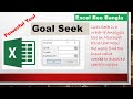 Goal Seek in Excel