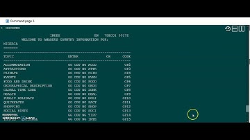 AMADEUS TRAINING E10 HOW TO GET COUNTRY INFORMATION IN AMADEUS GDS BY STEPHEN UMORU
