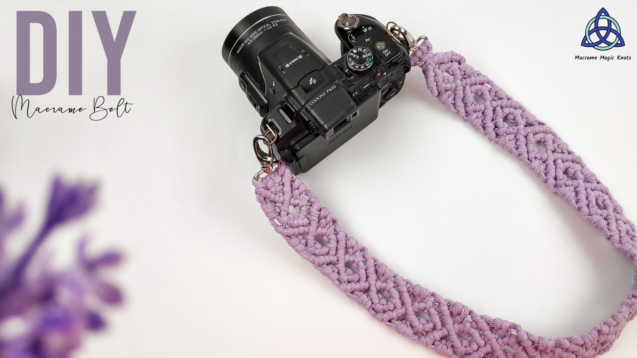 DIY Camera Belt, Macrame Bag Strap