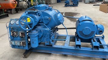 Genemco- Vilter 456XL 6 Cylinder Reciprocating Compressor Package (1-40 HP 230/460 V, Belt Driven)