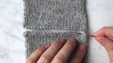 Seaming Stockinette Stitch: Stitches To Stitches Tutorial | Purl Soho
