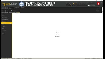 Drone Soccer software setting. beta flight.