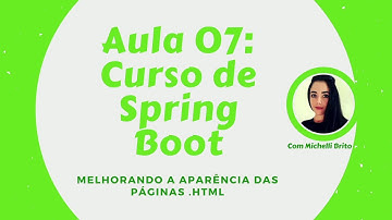 Curso Spring Boot aula 07: melhorando o layout das páginas html