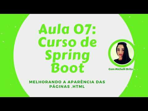 Curso Spring Boot aula 07: melhorando o layout das páginas html