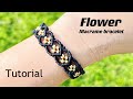 flower macrame bracelet# tutorial# easy# simple# how to make