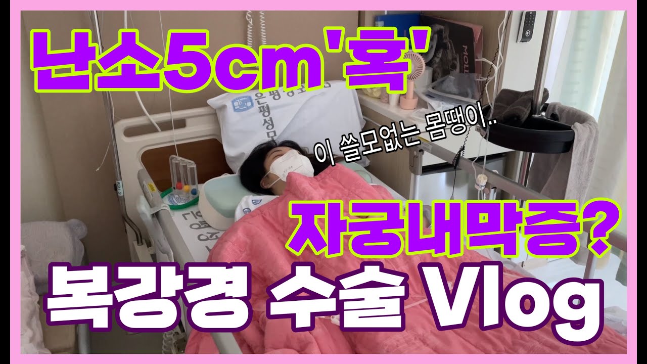 [Vlog] 난소에 혹이 있다고? 복강경 수술 vlog | 자궁내막증으로 인한 난소'혹' 입원해서 수술하고 퇴원까지