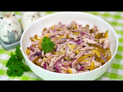 Видео: ЗНАМЕНИТЫЙ салат из ТРЁХ ингредиентов! До чего же ВКУСНЫЙ | Кулинарим с Таней