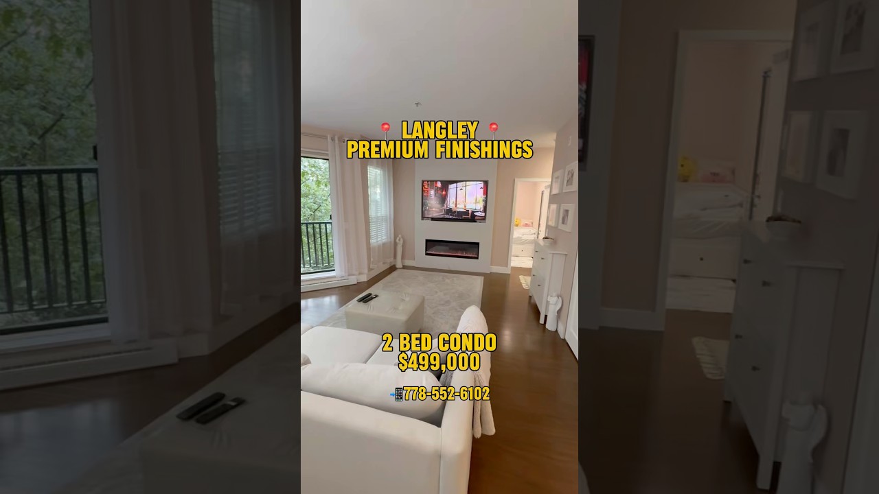 🧭 Touring a Fully Updated 2 Bed Condo Near Willowbrook Mall in Langley! Some Furnishing Included!