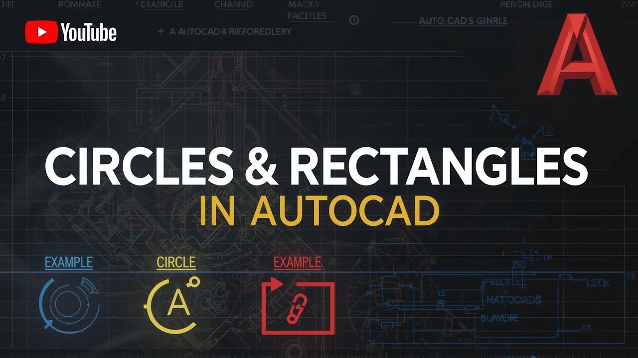 AutoCAD Circles & Rectangles Tutorial | Types & Drawing Methods Explained | CAD GURU