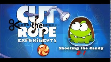 Cut the Rope Experiments 2-1 Walkthrough - Shooting the Candy