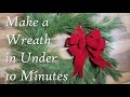 10 Minute Pine Wreath ~ Thank You ~ Christmas Cards