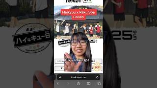 Haikyuu X Raku Spa Japan Collab Ft hinata Kageyama Bokuto Akaashi Kenma U0026 Kuroo haikyuu japan