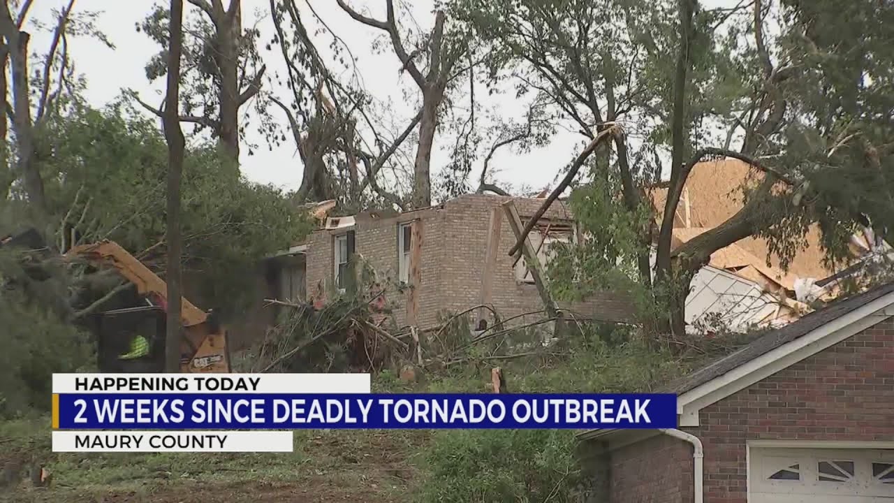 2 weeks since deadly tornado outbreak in Maury County - YouTube