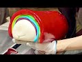 巨大な虹キャンディの作り方・手作り・飴細工・Handmade Candy・Japanese Street Food・수제캔디・手工糖果・ PAPABUBBLE・パパブブレ
