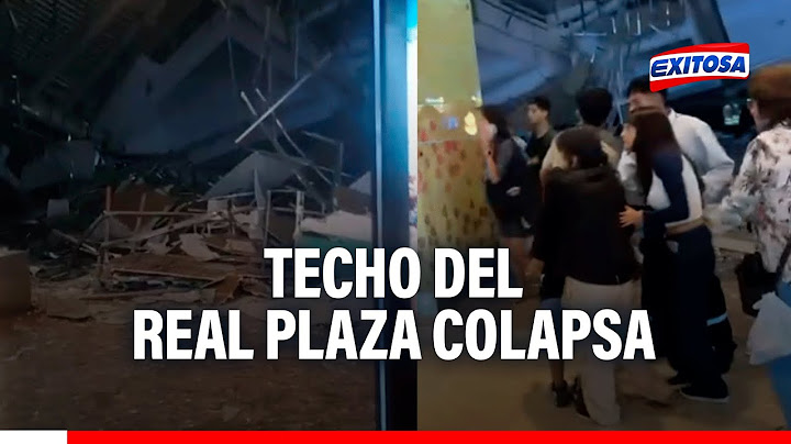 🔴🔵¡Impactantes imágenes! Techo del Real Plaza en Trujillo colapsa y cae sobre patio de comidas