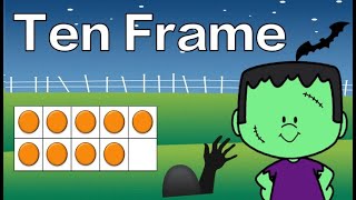 Halloween Ten Frame Subitizing Math Brain Break