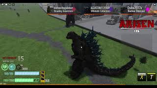 Jugando la nueva actualización de kaiju arisen 5.0 con Godzilla minus one