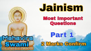 Jainism Most Important Questions  PART 1 