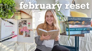 MONTHLY RESET ROUTINE 🌷 february reset | deep cleaning, goal setting, notion, bullet journal \& more!
