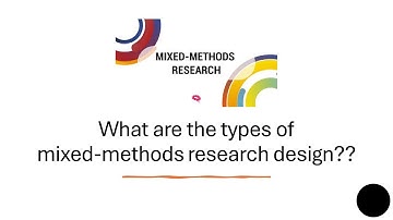 What are the different types of mixed-methods research designs??