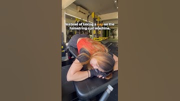 STOP taking NAP on the Hamstring Curl Machine #gymshorts  #gymcomedy #funnygymvideo