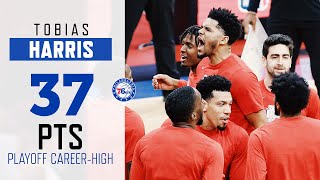 Details Tobias Harris drops 37 pts in Game 1 | Sixers - Wizards Highlights Guide