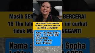 Ira Maya Sopha  Masih Sendiri Setelah Bercerai 18 Thn Lalu Curhat Artis Senior Susah Cari Pengganti
