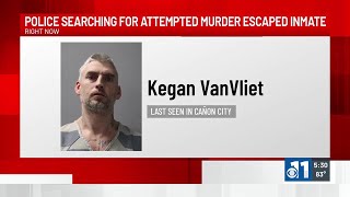 WATCH: Search underway for escaped inmate last seen in Fremont County