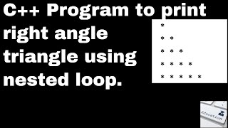 Program to print right angle stars using nested loop