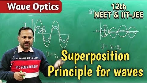 Superposition Principle for waves | Waves optics | 12th Physics Term 2 #cbse