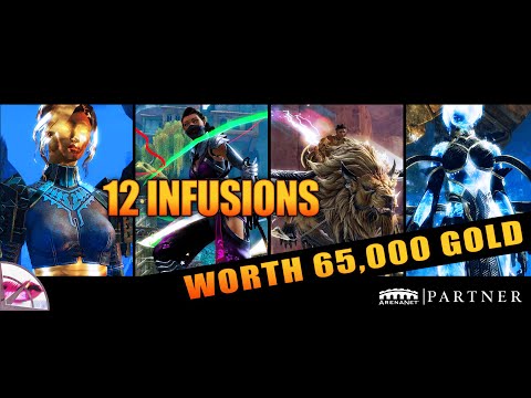 Guild Wars 2 Fashion Wars | 12 Infusions worth 65000 Gold - Showcase and Guide