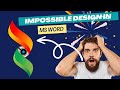 how to make logo design in word || Flag 3D designs
