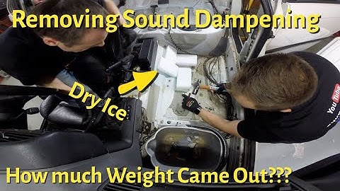The Bottom Line BMW EP07 | Sound Dampening Removal Dry Ice Trick