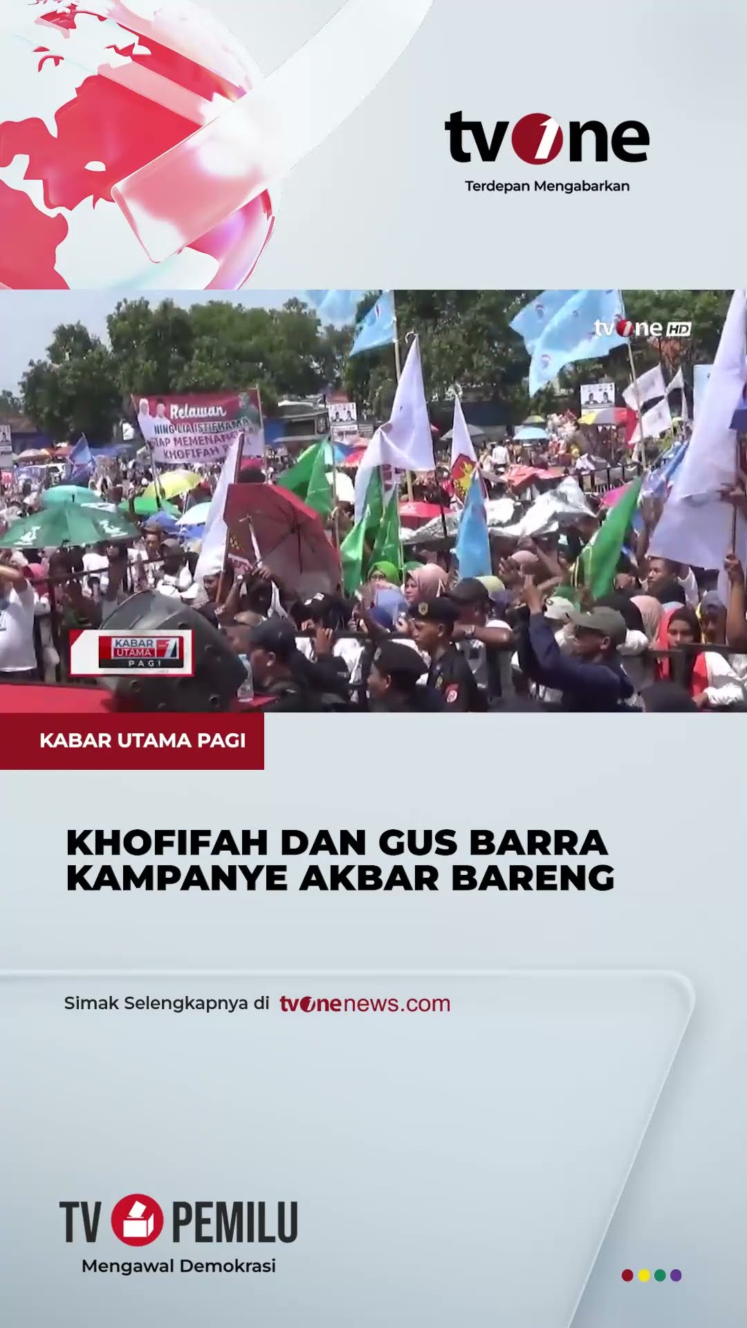 Cagub Jatim Khofifah dan Cabup Mojokerto Gus Barra Hadiri Kampanye Akbar | tvOne