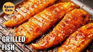 GRILLED FISH | SPICY GRILLED FISH | PAN GRILLED FISH | GRILL FISH RECIPE