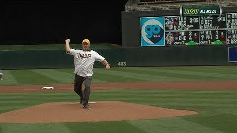 NDSU Football Recognized by Minnesota Twins at Target Field