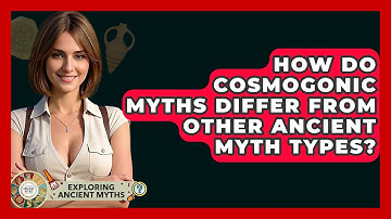 How Do Cosmogonic Myths Differ From Other Ancient Myth Types? - Exploring Ancient Myths