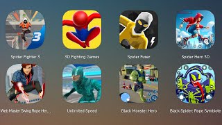 Spider Fighter 3,3D Fighting Games,Spider Fuser,Spider Hero 3D,Black Monster Hero,Web Spider Hero screenshot 4