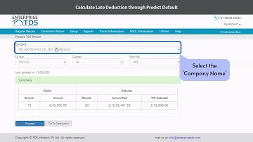 Calculate Late Deduction through Predict Default