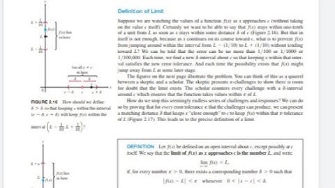 Exercise 2.3 topic: precise definition of limit . Thomas calculus 14 edition.