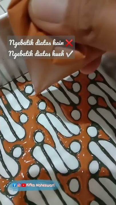 Nge-BATIK Diatas Kue (Bolubatik Cake Batik Batik Parang) Indonesia