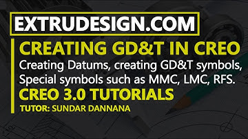 How to Create a Drawing with GD&T in creo 3.0